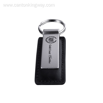 Customed Premium Car logo Metal Leather Key Chain